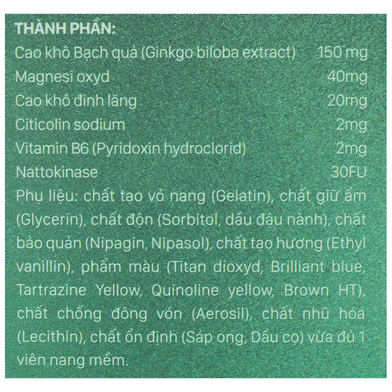 Gingcolin Abipha hộp 100 viên - 9